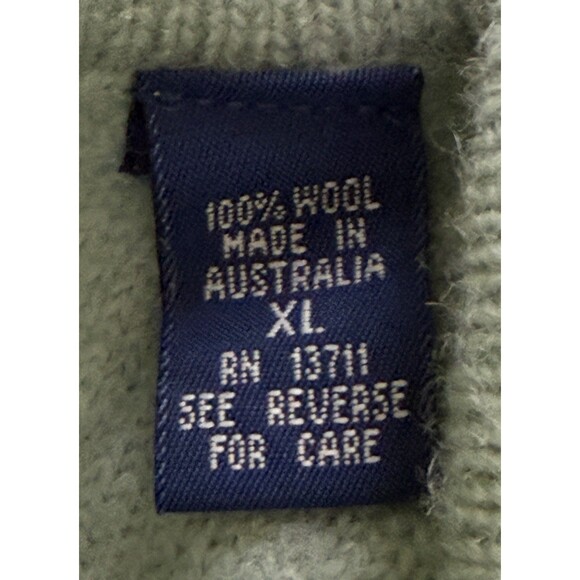 Karen Scott Women Pure Wool Green Floral Embroidered Cardigan Cottagecore XL NWT - Picture 7 of 10